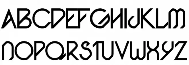 Pacotille regular フォント 大文字
