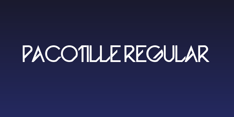 Pacotille regular Social Header