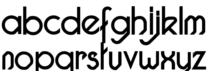 Pacotille regular Font LOWERCASE