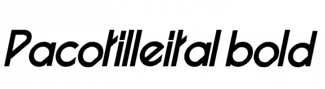 Pacotilleital bold  Free Fonts Download