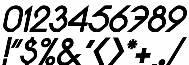 Pacotilleital bold Font OTHER CHARS