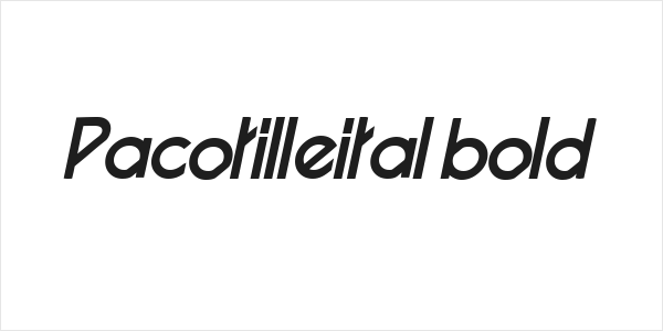 Pacotilleital bold Logo