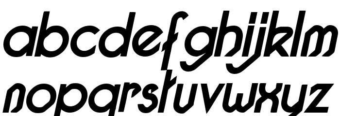 Pacotilleital bold Font LOWERCASE