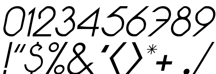 Pacotilleital light Font OTHER CHARS