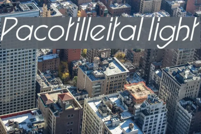 Pacotilleital light Example 3