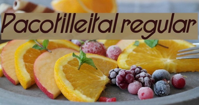 Pacotilleital regular Example 2