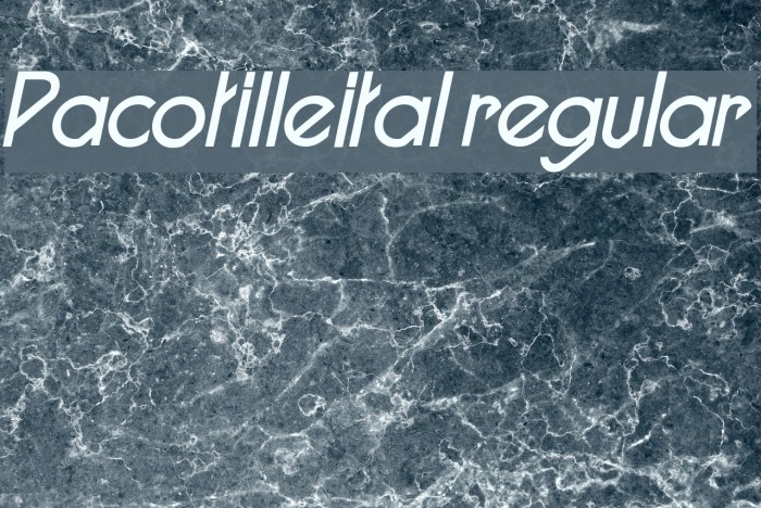 Pacotilleital regular Example 3