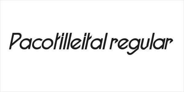 Pacotilleital regular Logo
