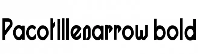 Pacotillenarrow bold  Frei Schriftart Herunterladen