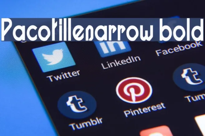 Pacotillenarrow bold Example 1
