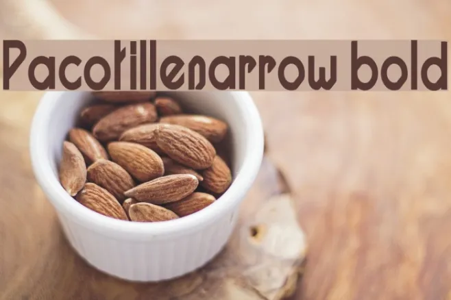 Pacotillenarrow bold Example 2