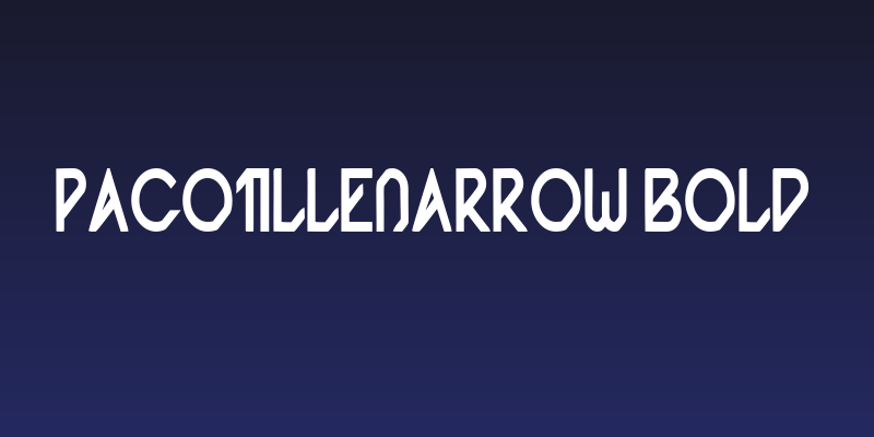 Pacotillenarrow bold Social Header