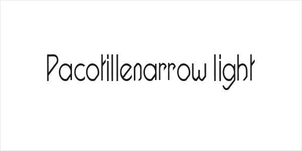Pacotillenarrow light Logo