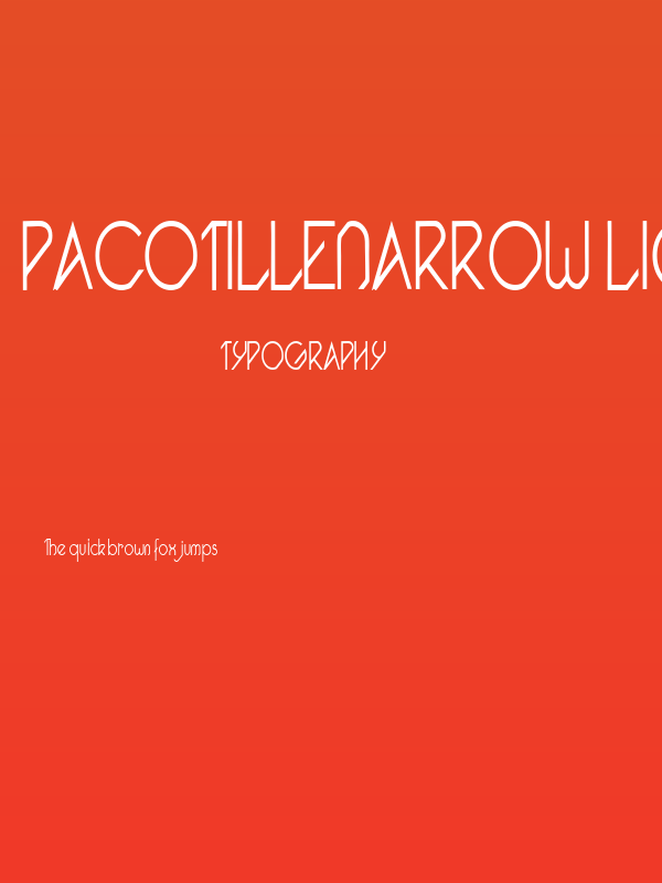 Pacotillenarrow light Poster