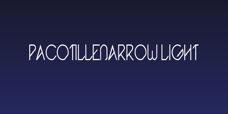 Pacotillenarrow light Social Header