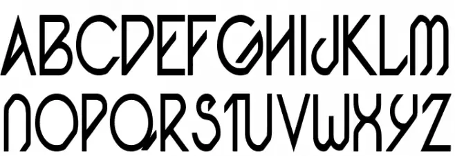 Pacotillenarrow regular Font UPPERCASE