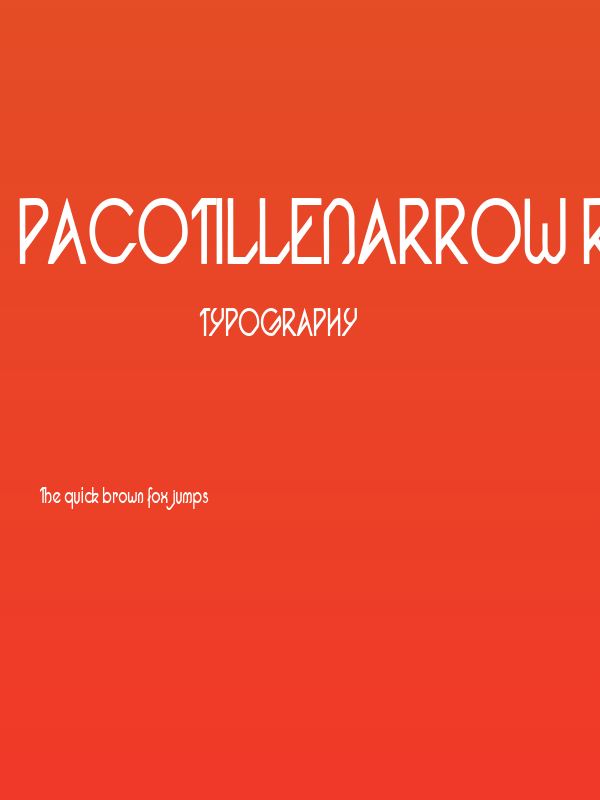 Pacotillenarrow regular Poster