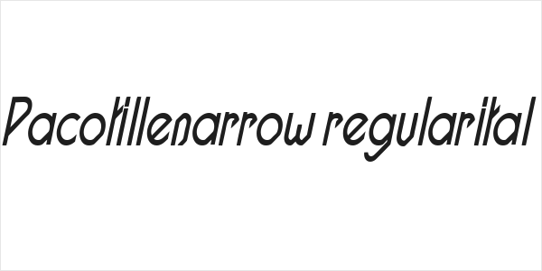 Pacotillenarrow regularital Logo