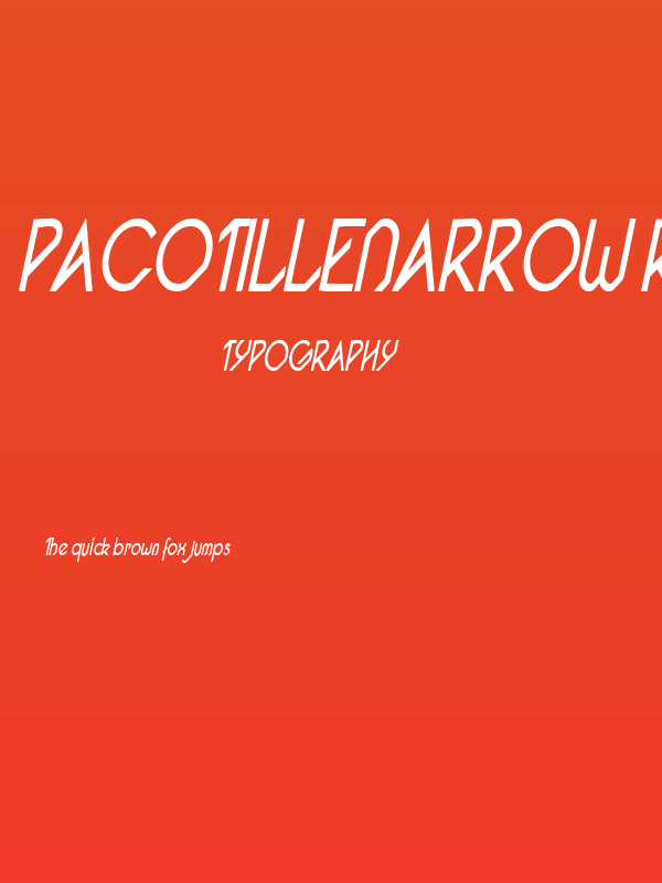Pacotillenarrow regularital Poster