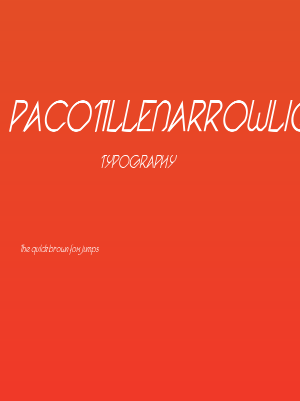 Pacotillenarrowlight ital Poster