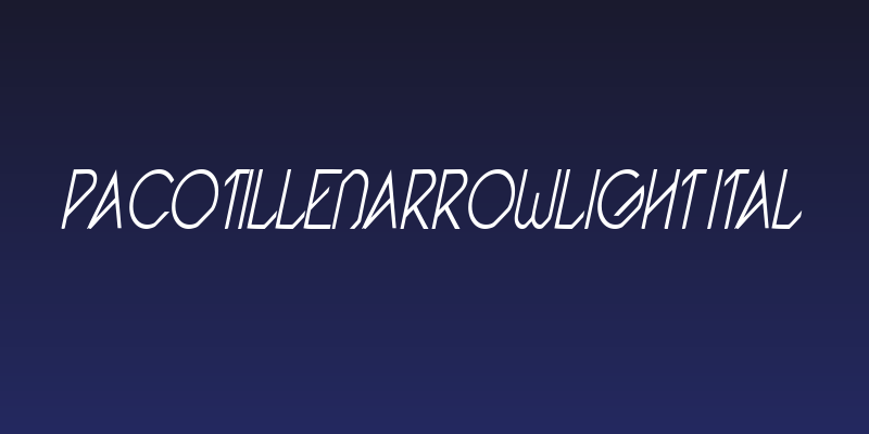 Pacotillenarrowlight ital Social Header