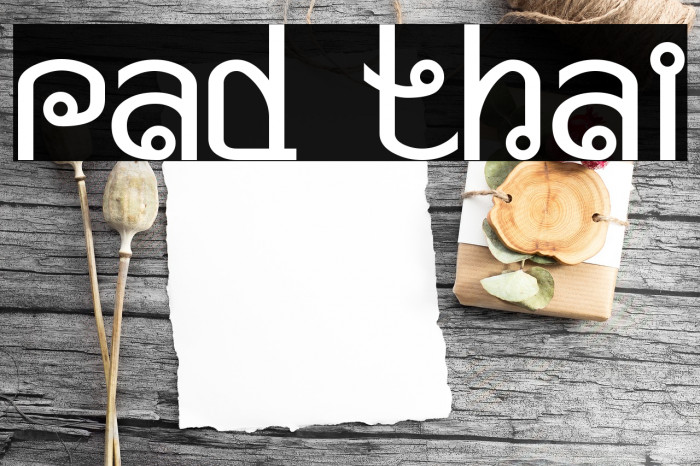Pad Thai Font examples