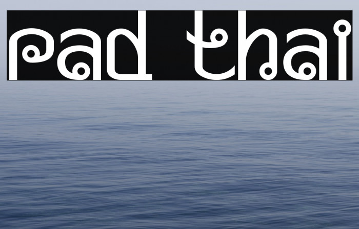 Pad Thai Font examples