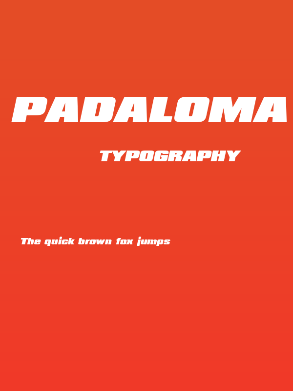 Padaloma Italic Poster