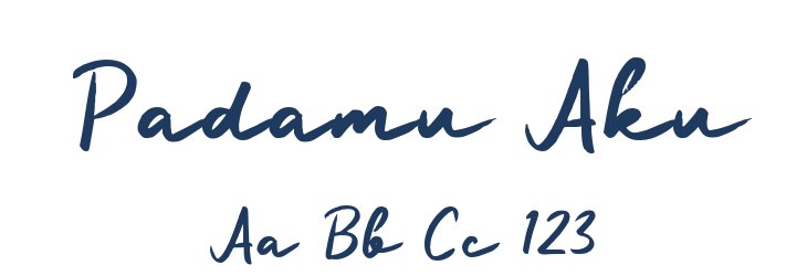 Padamu Aku Font Preview