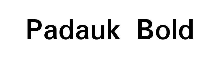 Padauk Bold Font