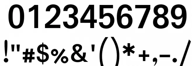 Padauk Bold Font Alte caractere