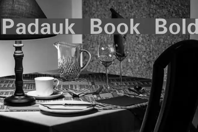 Padauk Book Bold Font examples