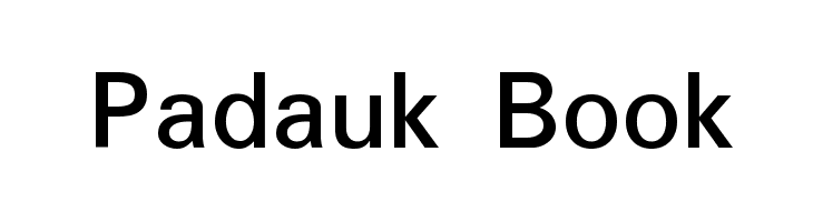 Padauk Book Font