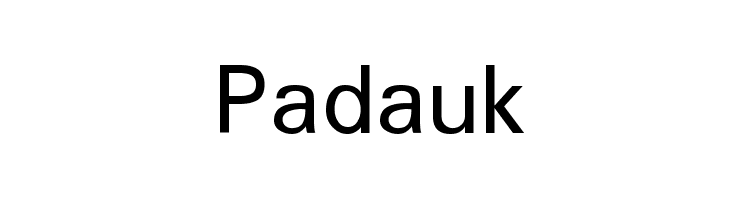 Padauk Font