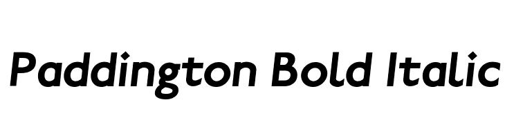 Paddington Bold Italic لخطوط تنزيل