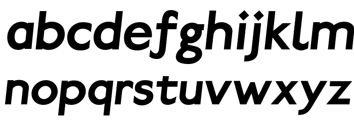 Paddington Bold Italic Font LOWERCASE