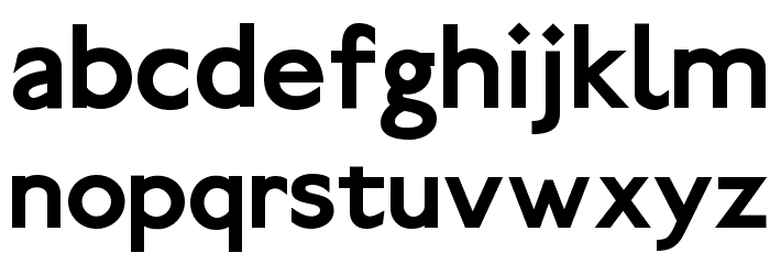 Paddington Bold Font LOWERCASE