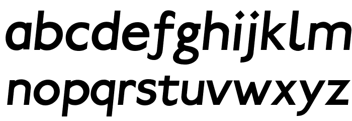 Paddington Italic Font LOWERCASE