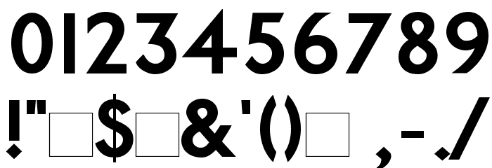 PaddingtonSC Bold Font OTHER CHARS