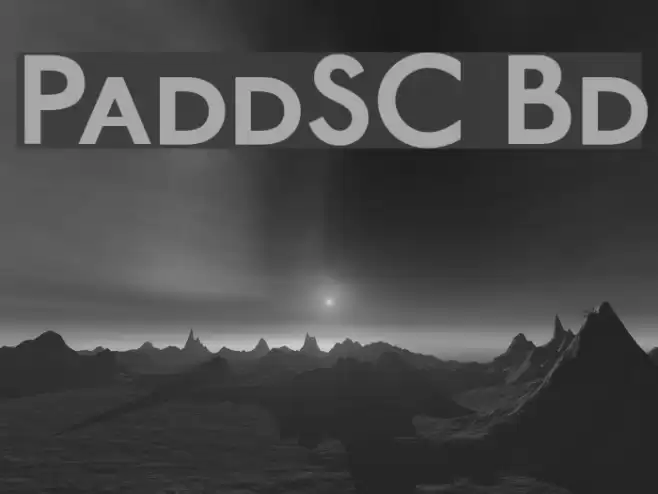 PaddingtonSC Bold Font examples