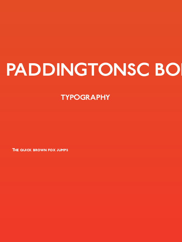 PaddingtonSC Bold Poster