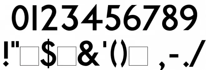 PaddingtonSC Font OTHER CHARS