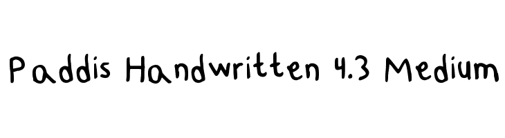 Paddis Handwritten 4.3 Medium  Fuentes Gratis Descargar