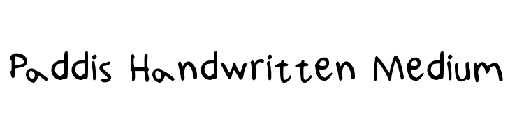 Paddis Handwritten Medium  Descarca Fonturi Gratis