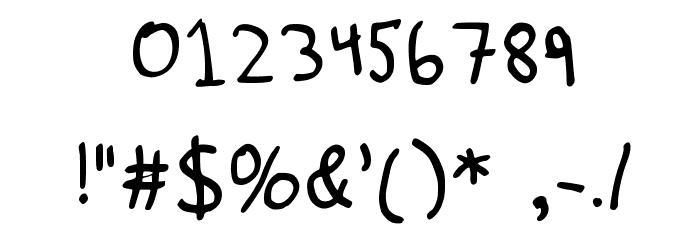 Paddis Handwritten Medium Font OTHER CHARS