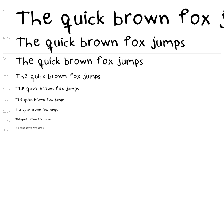 Paddis Handwritten Medium Waterfall