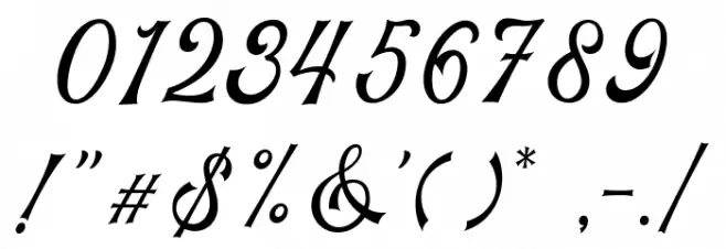 PadlockScriptDEMO Font OTHER CHARS