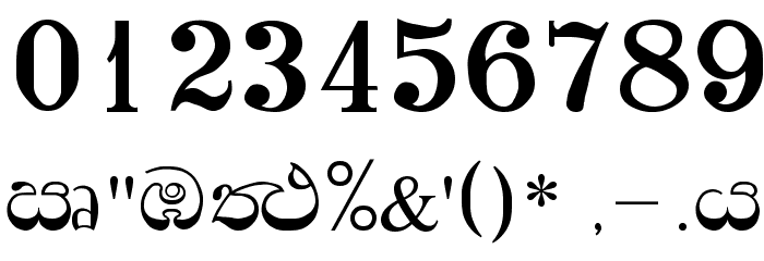 Padma Font OTHER CHARS