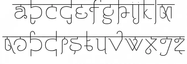 Padmashri Light Font Litere mici