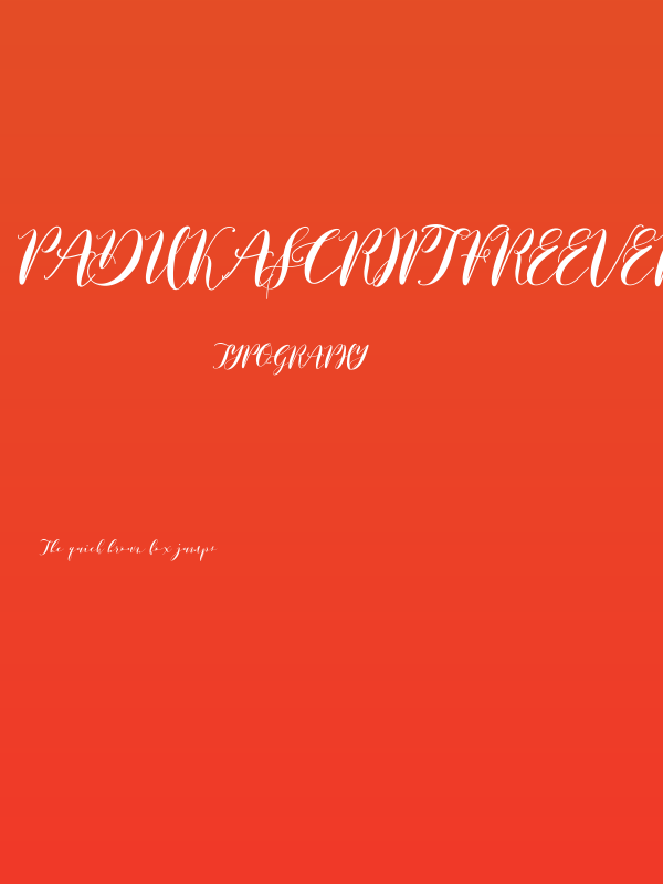 PadukaScriptfreeversion Poster